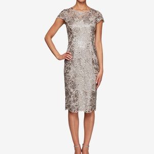 Marina lace cocktail dress
